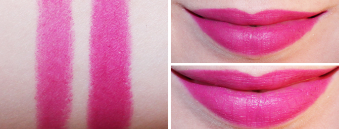 Swatch + lipstick
