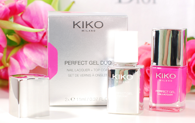 KIKO milano review perfect gell duo nail laquer set de vernis 674 fuchsia swatch nails blog lifestyle by linda