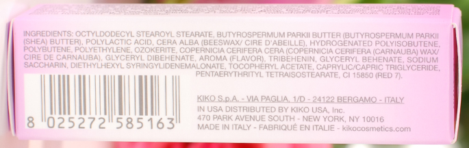 lip scrub Kiko Milano review lip exfoliator scrub labbra beeswax shea butter, beauty blog lifestyle by linda ervaring