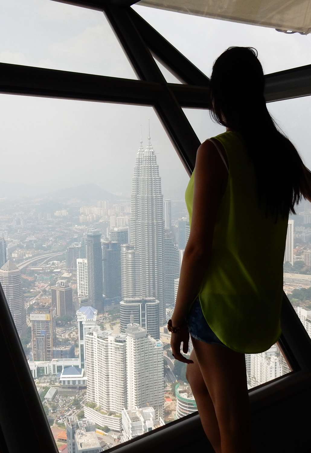petronas towers kuala lumpur twin towers Menara KL Tower in Kuala Lumpur view panorama deck