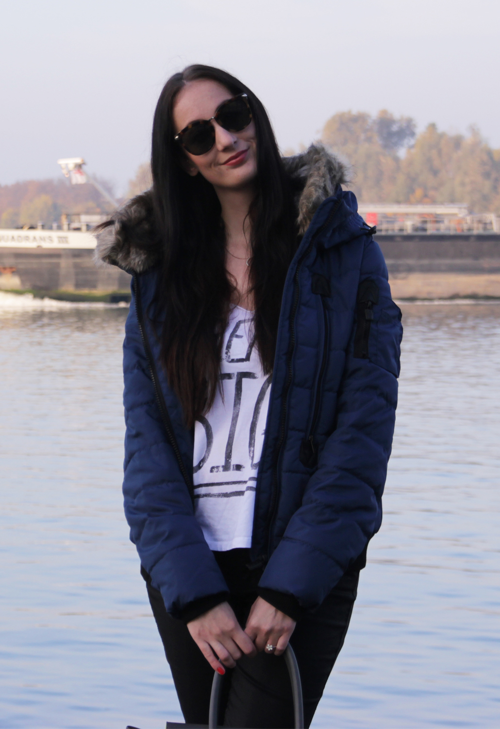 Sublevel Winter Jacket Insignia Blue Defshop OOTD fashion outfit of the day winterjas lifestyle by linda