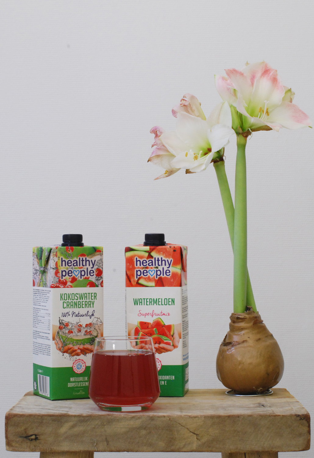 Healthy People kokoswater cranberry watermeloen superfruits nieuwe smaken gezond drinken dranken gezonde lifetsyle by linda