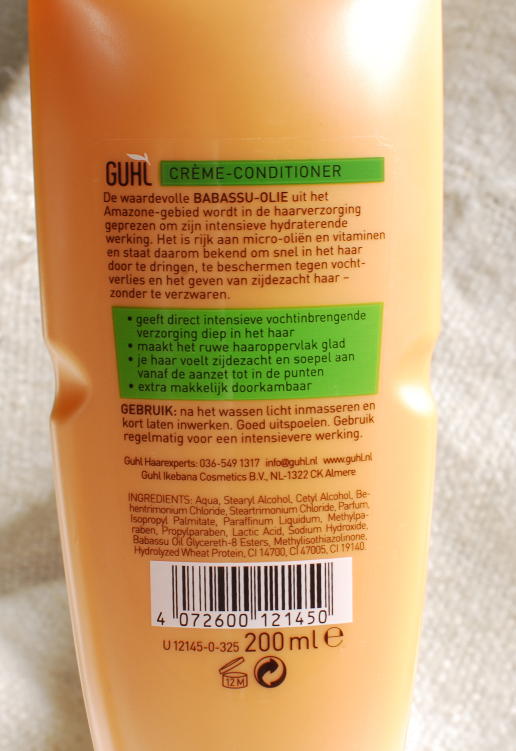 Guhl Vochtherstel haarlijn shampoo conditoiner crèmespoeling Daily Moisture Spray review