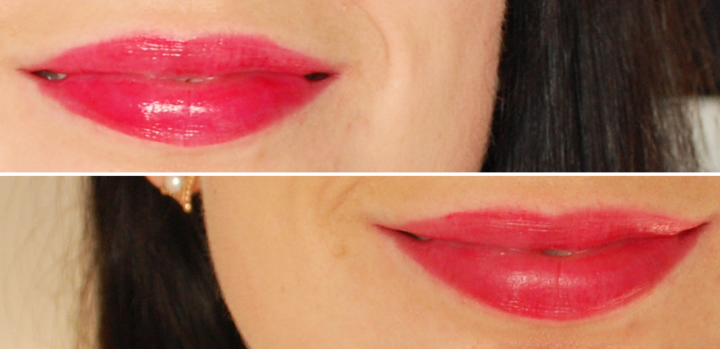 Yves Rocher zéro défaul mattifying and long-lasting lip primer swatch radiant lip crayon Rouge aquarelle 