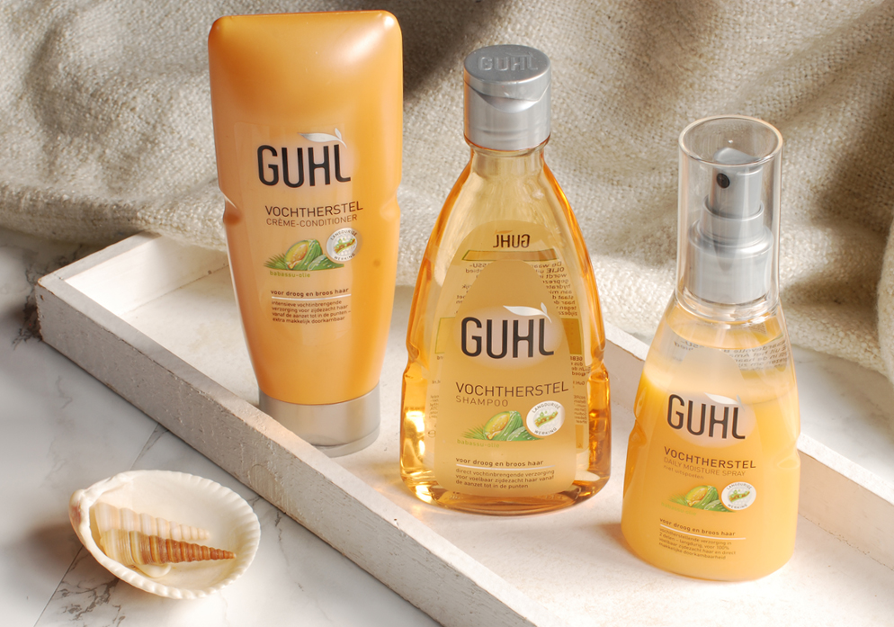 Guhl Vochtherstel lijn shampoo conditoiner crèmespoeling Daily Moisture Spray review