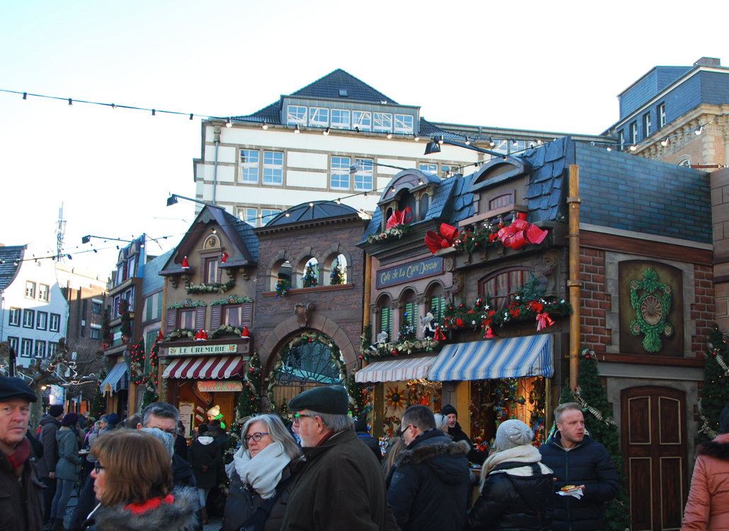 Kerstmarkt Düsseldorf Duitsland 2016 2017