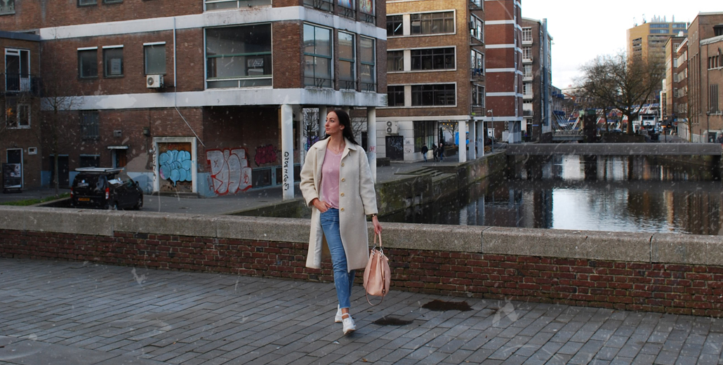 lama-laine OOTD Rotterdam Vintage coat slow fashion melting pot kilo