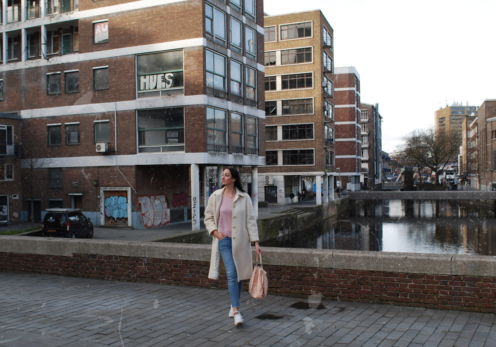 lama-laine OOTD Rotterdam Vintage coat slow fashion melting pot kilo