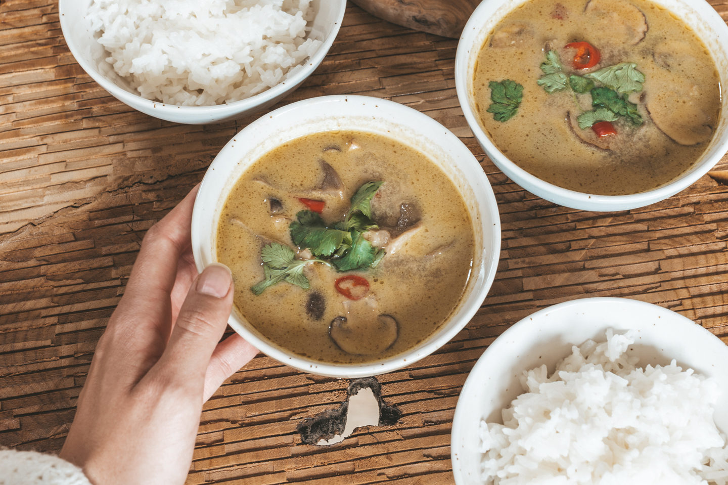 Thaise vegan curry- kokossoep