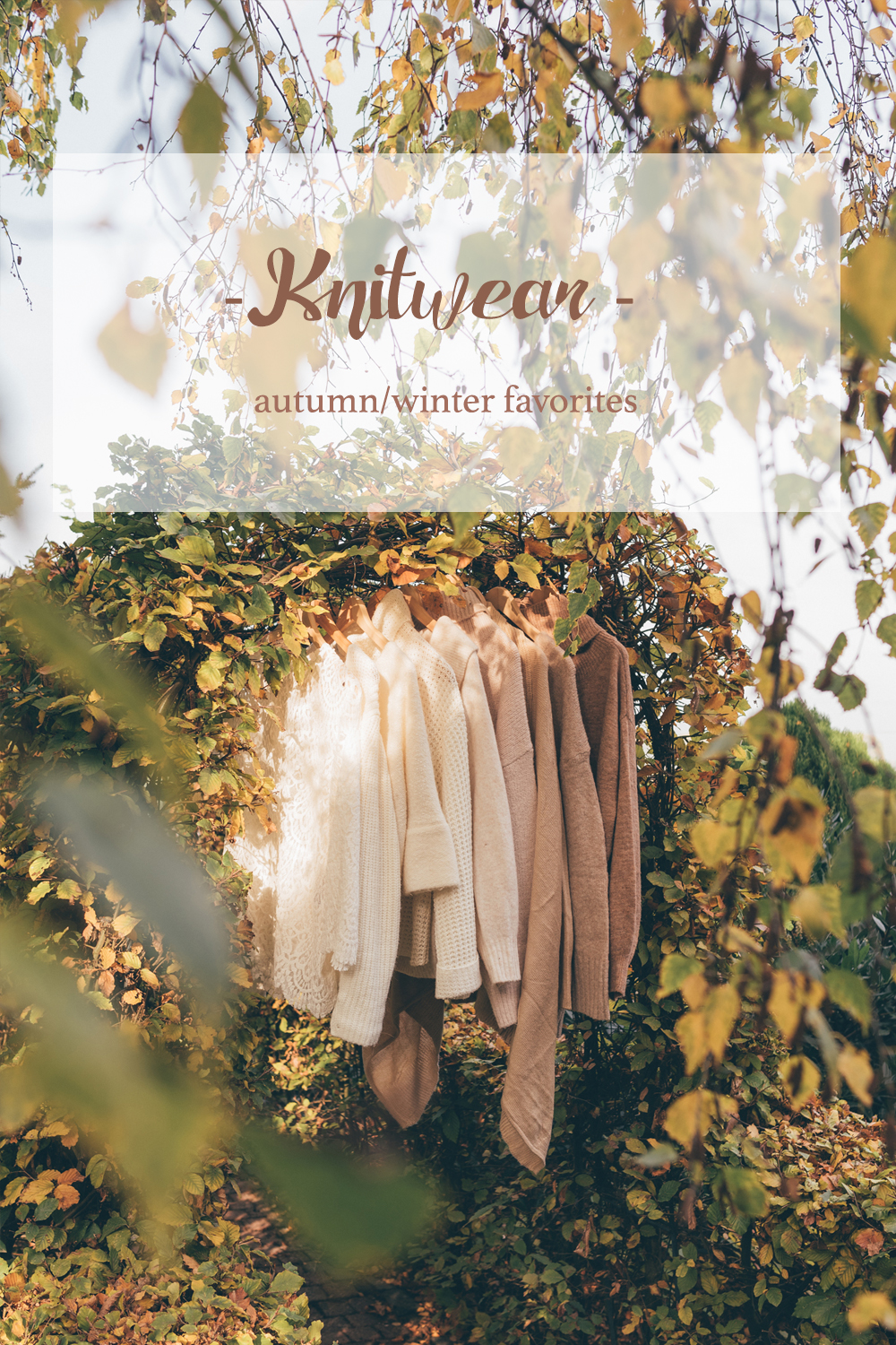 Favorite knitwear autumn winter 2018