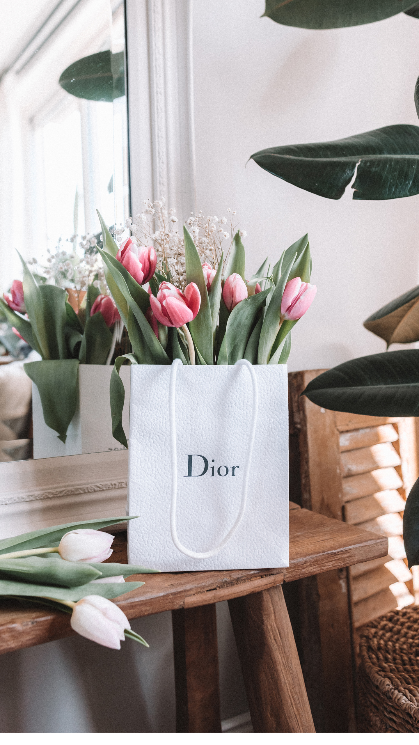 Upcycle Dior tas bag tulpen tulips